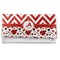 Ladybugs & Chevron Vinyl Check Book Cover - Front