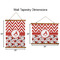 Ladybugs & Chevron Wall Hanging Tapestries - Parent/Sizing