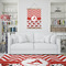 Ladybugs & Chevron Wall Hanging Tapestry - Portrait - IN CONTEXT