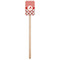 Ladybugs & Chevron Wooden 6.25" Stir Stick - Rectangular - Single Stick