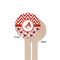 Ladybugs & Chevron Wooden 6" Stir Stick - Round - Single Sided - Front & Back