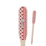 Ladybugs & Chevron Paddle Wooden Food Picks - Double Sided (Personalized)