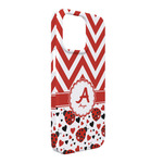 Ladybugs & Chevron iPhone Case - Plastic - iPhone 13 Pro Max (Personalized)