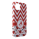 Ladybugs & Chevron iPhone Case - Plastic - iPhone 14 Pro Max (Personalized)