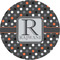 Gray Dots 1" Multipurpose Round Labels - Single Sticker