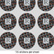 Gray Dots 2" Multipurpose Round Labels - Sheet