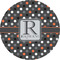 Gray Dots 3" Multipurpose Round Labels - Single Sticker