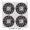 Gray Dots 4" Multipurpose Round Labels - Sheet