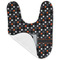 Gray Dots Baby Bib - AFT folded