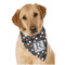 Gray Dots Bandana - On Dog