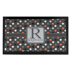 Gray Dots Bar Mat - Small (Personalized)