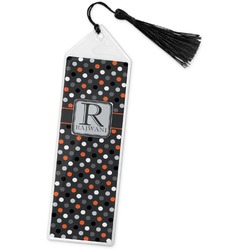 Gray Dots Book Mark w/Tassel (Personalized)