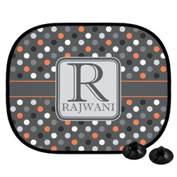 Gray Dots Car Side Window Sun Shade (Personalized)