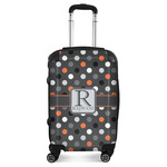 Gray Dots Suitcase (Personalized)