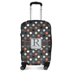 Gray Dots Suitcase - 20" Carry On (Personalized)