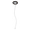 Gray Dots Clear Plastic 7" Stir Stick - Oval - Single Stick