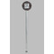 Gray Dots Clear Plastic 7" Stir Stick - Round - Single Stick