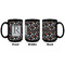 Gray Dots Coffee Mug - 15 oz - Black APPROVAL