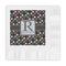 Gray Dots Embossed Decorative Napkins (Personalized)