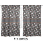 Gray Dots Curtain Panel - Custom Size