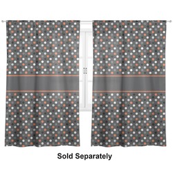 Gray Dots Curtain Panel - Custom Size