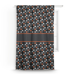 Gray Dots Curtain Panel - Custom Size