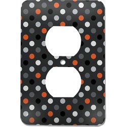 Gray Dots Electric Outlet Plate