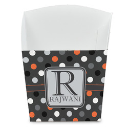 Gray Dots French Fry Favor Boxes (Personalized)