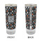 Gray Dots Glass Shot Glass - 2 oz - Single - APPROVAL