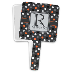 Gray Dots Hand Mirror (Personalized)