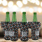 Gray Dots Jersey Bottle Cooler - Set of 4 - LIFESTYLE