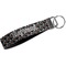 Gray Dots Webbing Keychain FOB with Metal