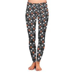 Gray Dots Ladies Leggings - 2X-Large