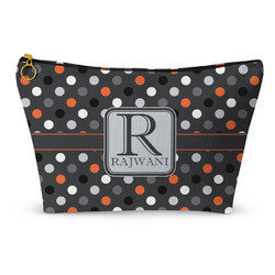 Gray Dots Makeup Bag (Personalized)