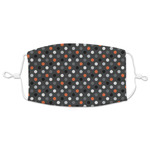 Gray Dots Adult Cloth Face Mask - XLarge