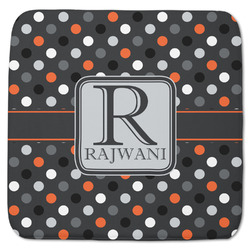 Gray Dots Memory Foam Bath Mat - 48"x48" (Personalized)