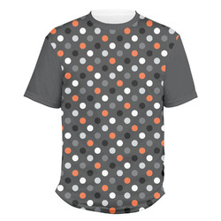 Gray Dots Men's Crew T-Shirt - Large
