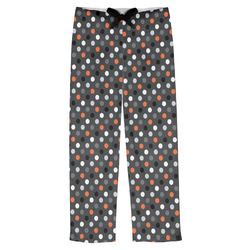 Gray Dots Mens Pajama Pants - XS