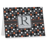Gray Dots Note cards (Personalized)