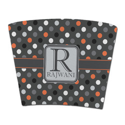 Gray Dots Party Cup Sleeve - without bottom (Personalized)