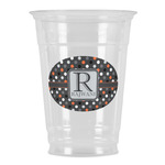 Gray Dots Party Cups - 16oz (Personalized)