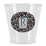 Gray Dots Plastic Shot Glass (Personalized)