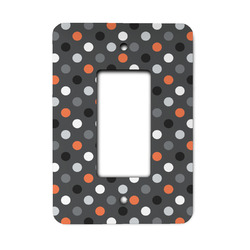 Gray Dots Rocker Style Light Switch Cover