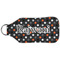 Gray Dots Sanitizer Holder Keychain - Large (Back)