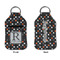 Gray Dots Sanitizer Holder Keychain - Small APPROVAL (Flat)