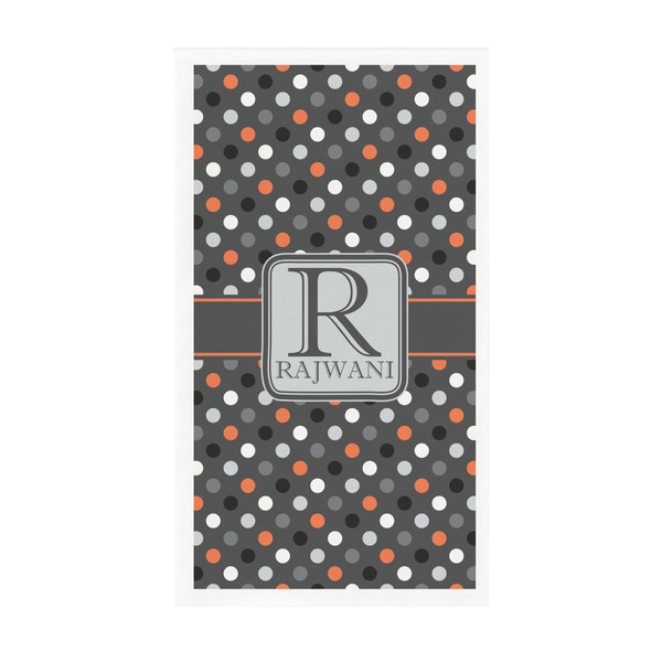 Custom Gray Dots Guest Paper Towels - Full Color - Standard (Personalized)