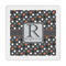 Gray Dots Standard Decorative Napkins (Personalized)