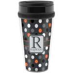 Gray Dots Acrylic Travel Mug without Handle (Personalized)