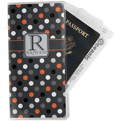 Gray Dots Travel Document Holder