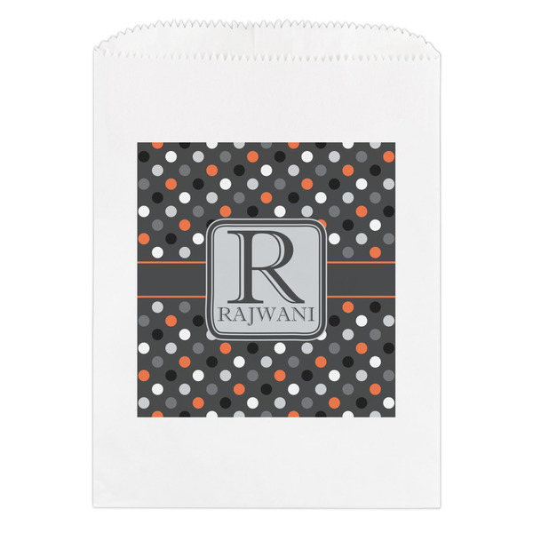 Custom Gray Dots Treat Bag (Personalized)